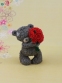 Форма Люкс "Ведмедик з трояндами" 3D - 1