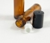 Флакон-роллер коричневий (чорна кришка, скляна кулька), 10 мл - 1