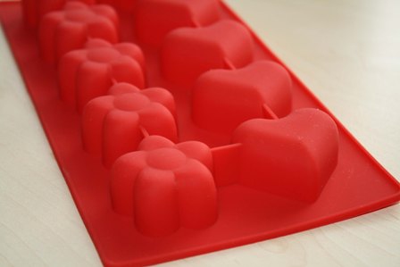 Мини-форма силиконовая "Сердца и Цветы"