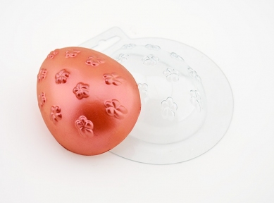Форма пластик "Велике яйце з квітами", 1 шт - 6303