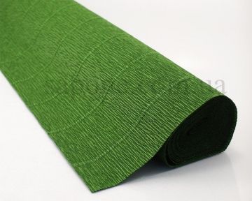 Креп-папір гофрований (зелений) - 6682