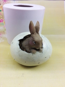 Форма Люкс "Кролик в яйці" 3D - 5569