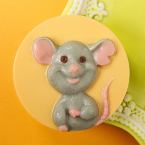 Форма пластик "Мишка щаслива", 1 шт - 6598