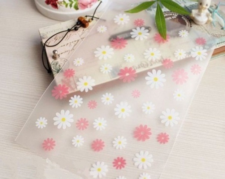 Пакети поліпропіленові Ромашки 12*18 (з клапаном) - 3444