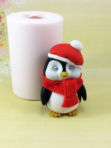 Форма Люкс "Пінгвін в шапці і шарфі" 3D - 6596