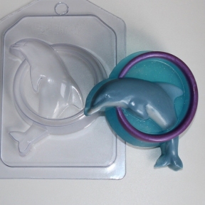 Форма пластик "Дельфін в обручі", 1 шт - 6423