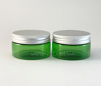 Баночка БП100-4 пластик (зелена з алюм.кришкою), 100 мл - 4917