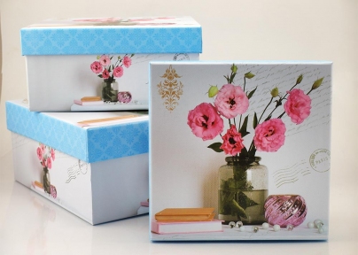Подарункова коробка "Квіткова ніжність" - 6680