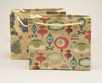 Пакет паперовий подарунковий (Новорічний) S-04 - 5177