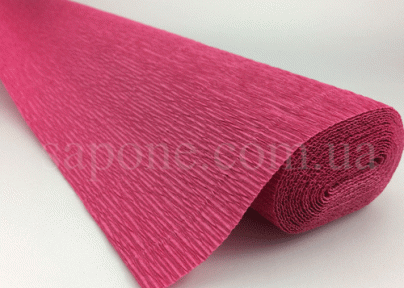 Креп-папір гофрований (темно-рожевий) - 6241