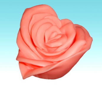 Форма Люкс "Сердце-Роза" 3D - 1431
