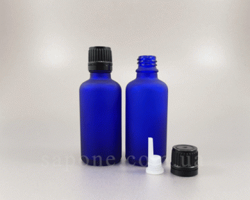 Флакон скляний з крапельницей (синій) Black, 50 мл - 6173