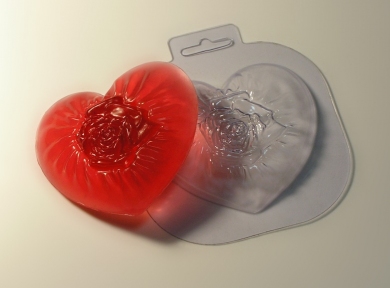 Форма пластик "Шовкове серце", 1 шт - 5672
