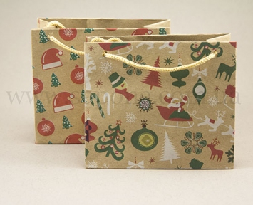 Пакет паперовий подарунковий (Новорічний) S-07 - 5180