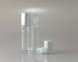 Флакон-роллер прозорий (срібна кришка, скляна кулька), 10 мл
