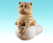 Форма Люкс "Кіт у чашці" 3D